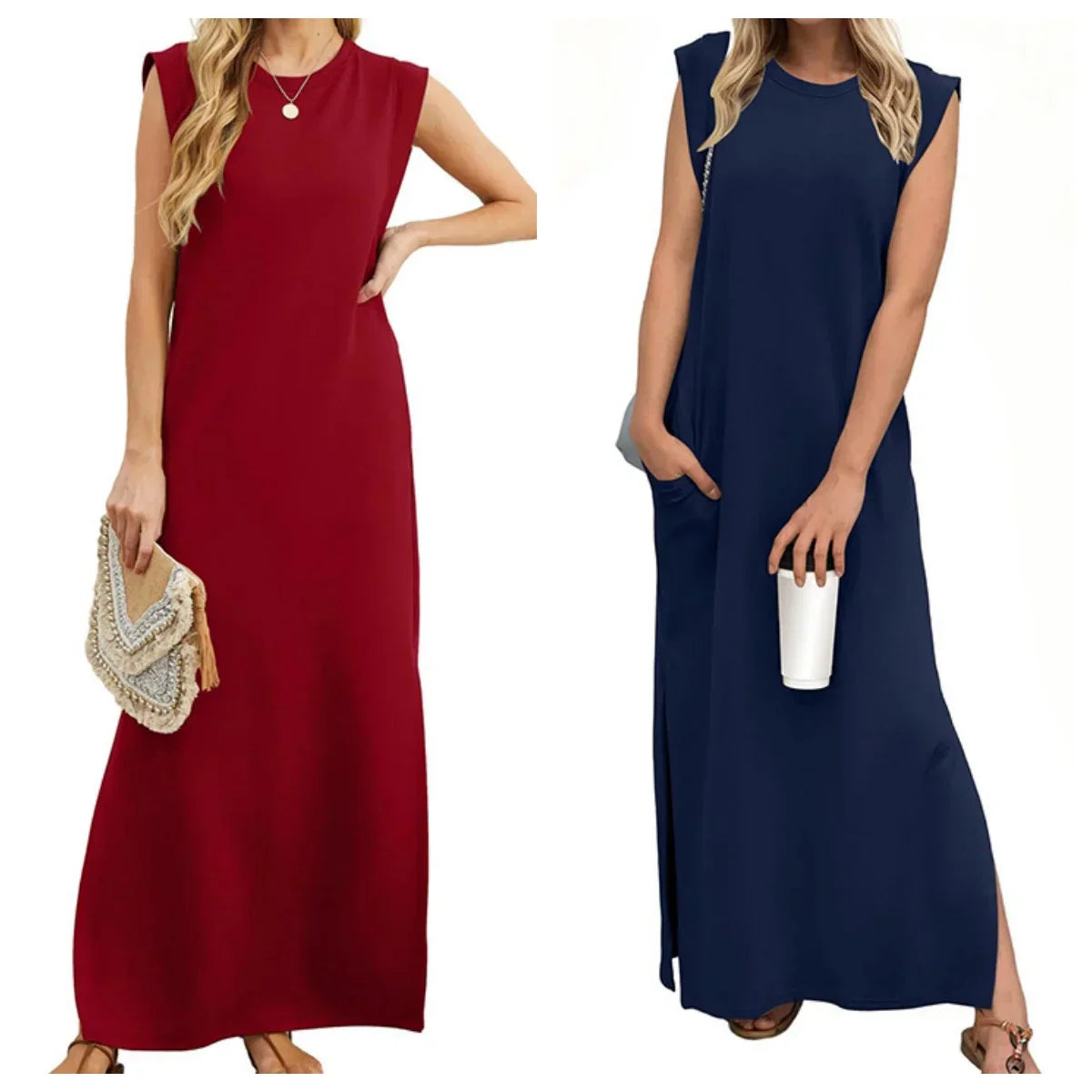 Vestido Elisa - Sem Mangas Leve e Soltinho- Ideal para diversas ocasiões+ Frete Grátis