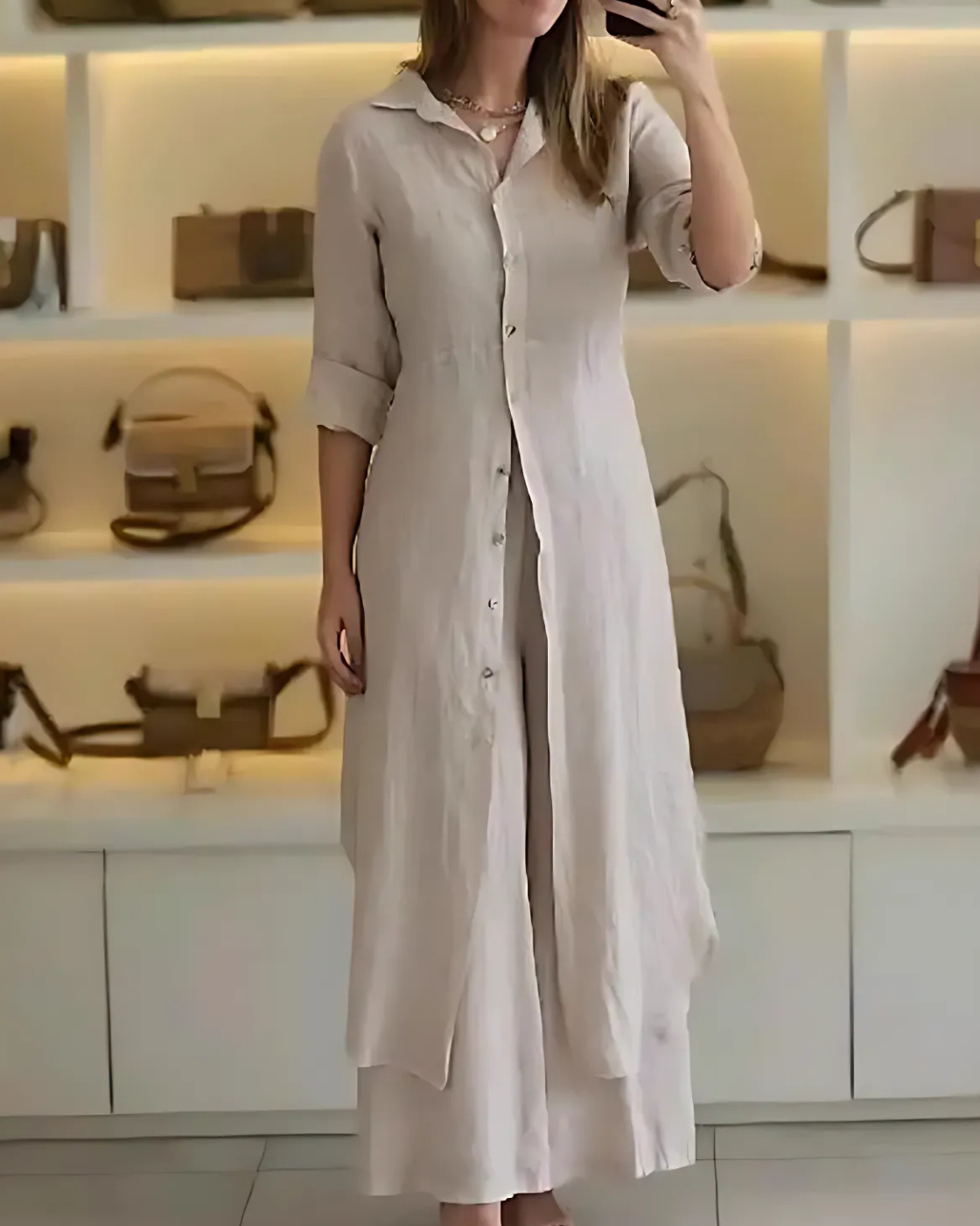 Conjunto Marina | Linho Premium - Você elegante em todas as ocasiões!