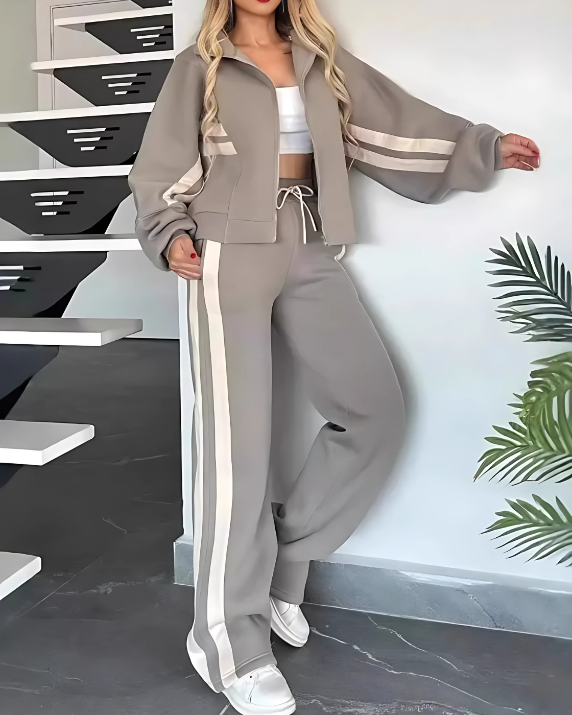 Conjunto Amanda | 2 Peças -Elegância Natural e Conforto Atemporal