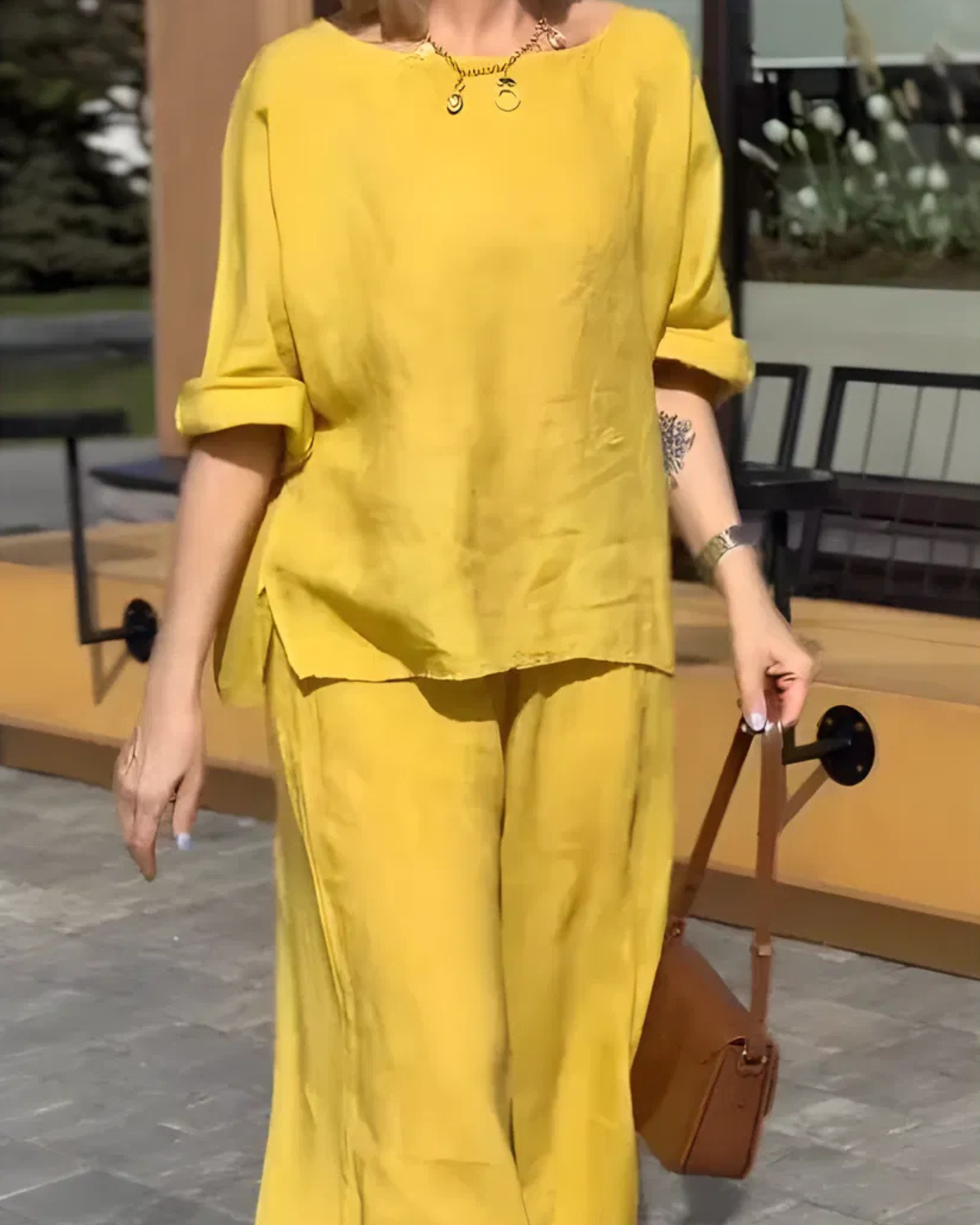Conjunto Inês |Linho Premium- Sofisticação e elegância em 2 peças + Frete Grátis