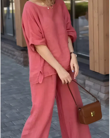 Conjunto Inês |Linho Premium- Sofisticação e elegância em 2 peças + Frete Grátis