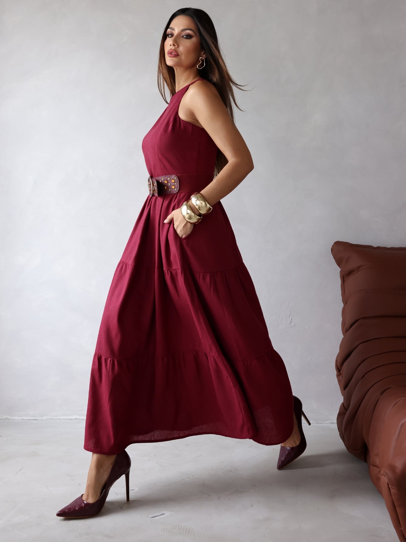 Vestido de Linho Sofia- A Combinação perfeita entre estilo e conforto