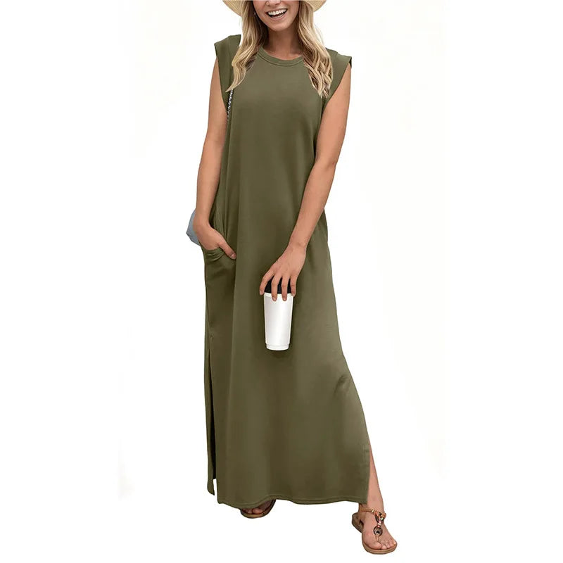 Vestido Elisa - Sem Mangas Leve e Soltinho- Ideal para diversas ocasiões+ Frete Grátis
