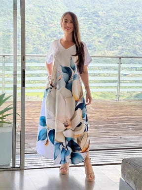 Vestido Estampado Yasmin- Rico em detalhes que vão te encantar