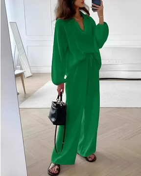Conjunto Madri | 2 Peças - Linho Premium- Elegância e Sofisticação Perfeito Pra Você!