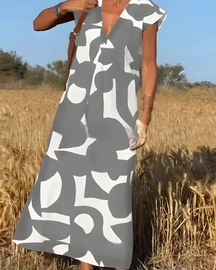 Vestido Elisa Primavera-Verão | Decote em V - Fresco e Soltinho