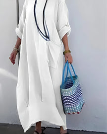 Vestido Marina Comfort | Casual e Sofisticado - Linho Premium